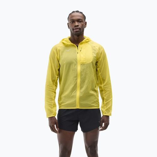 Men's running jacket HOKA Skyflow neon hoka citrus