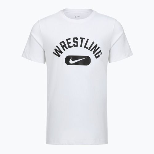 Men's T-shirt Nike Wrestling Disc DFC white/black