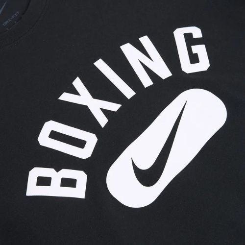 Men's training T-shirt Nike Boxing Disc DFC black/white