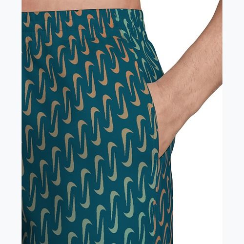 Men's swim shorts Nike Breaker Swoosh 5" Volley green abyss
