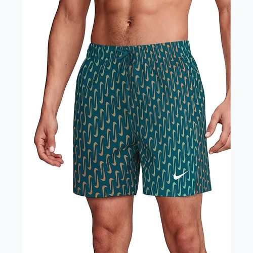 Men's swim shorts Nike Breaker Swoosh 5" Volley green abyss