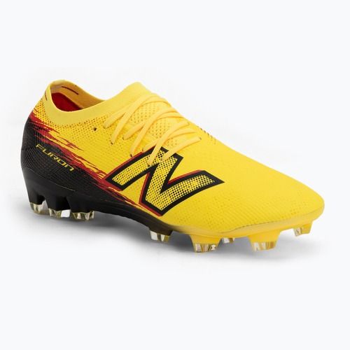 Football boots New Balance Furon Elite V8 FG punch yellow/black 100/fire cracker