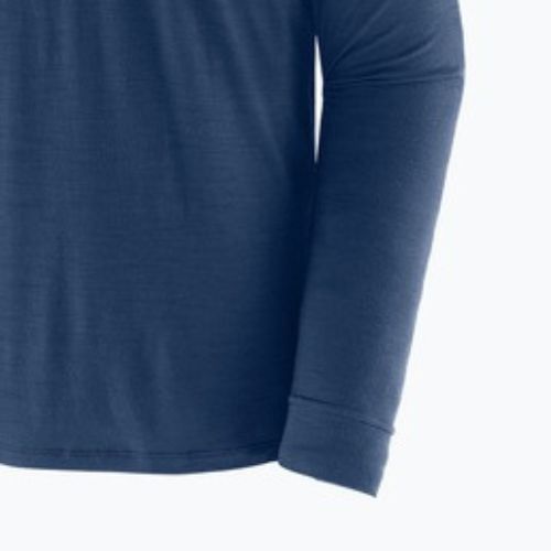 Men's longsleeve Patagonia Cap Cool Merino Blend Graphic heritage header/clement blue