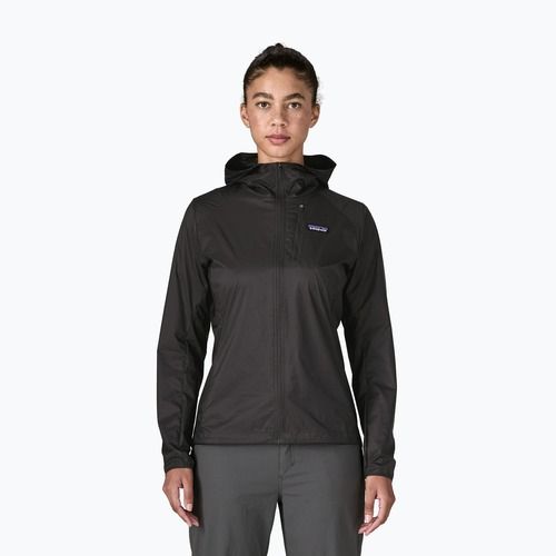Women's wind jacket Patagonia Houdini black w/white