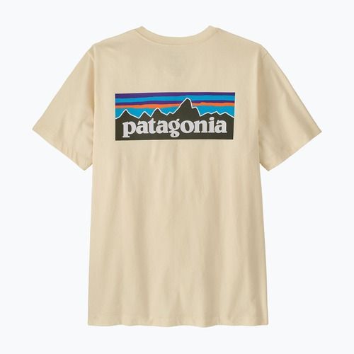 Men's T-shirt Patagonia P-6 Logo undyed natural