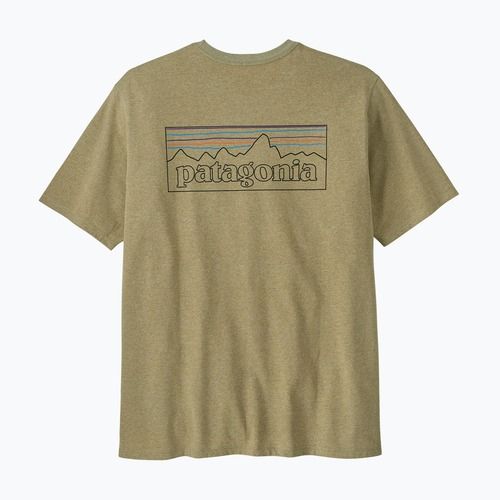 Men's T-shirt Patagonia P-6 Logo Responsibili-Tee p-6 outline/gumtree green