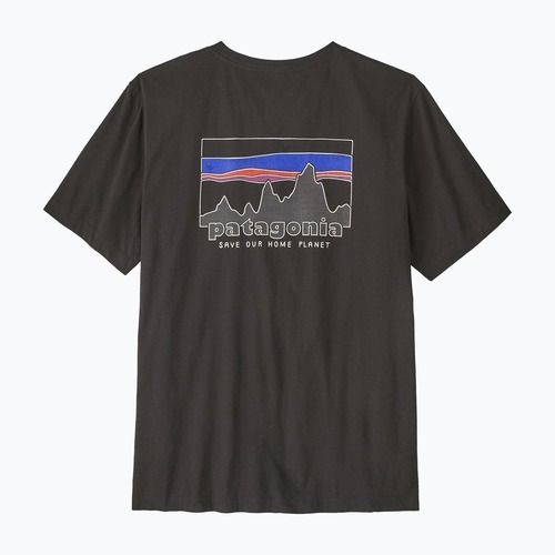Men's T-shirt Patagonia '73 Skyline ink black