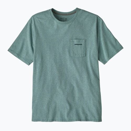Men's T-shirt Patagonia Boardshort Logo Pocket Responsibili blue sage