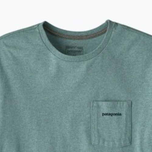 Men's T-shirt Patagonia Boardshort Logo Pocket Responsibili blue sage