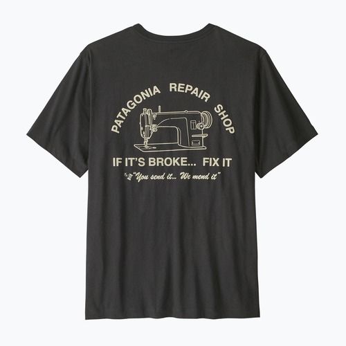 Men's T-shirt Patagonia Repair Shop ink black