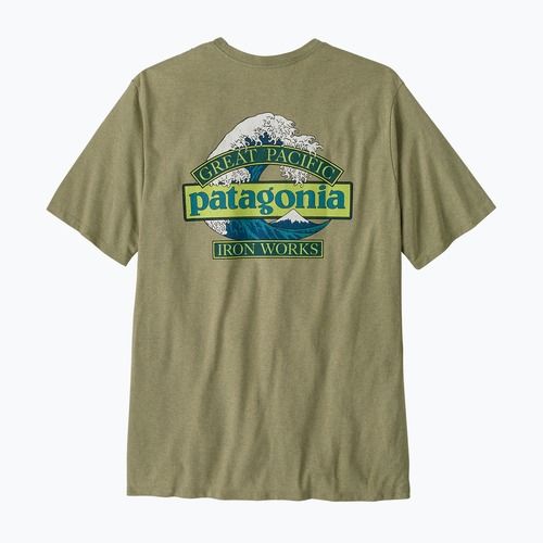 Men's trekking T-shirt Patagonia Great Waves Responsibili Tee gumtree green