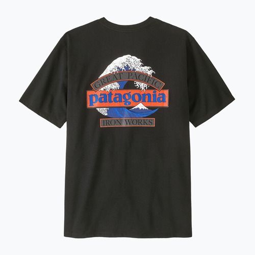Men's trekking T-shirt Patagonia Great Waves Responsibili Tee black