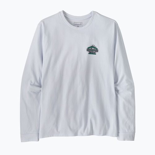 Men's trekking longsleeve Patagonia Great Waves Responsibili Tee white