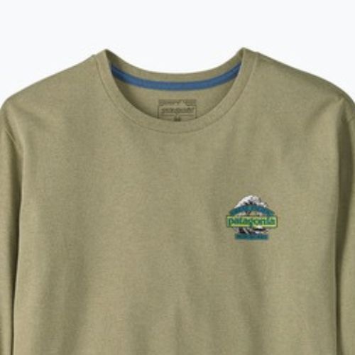 Men's trekking longsleeve Patagonia Great Waves Responsibili Tee gumtree green