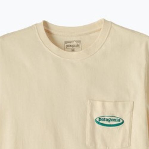 Men's T-shirt Patagonia Midweight '95 Oval Logo Pocket Tee undyed natiral