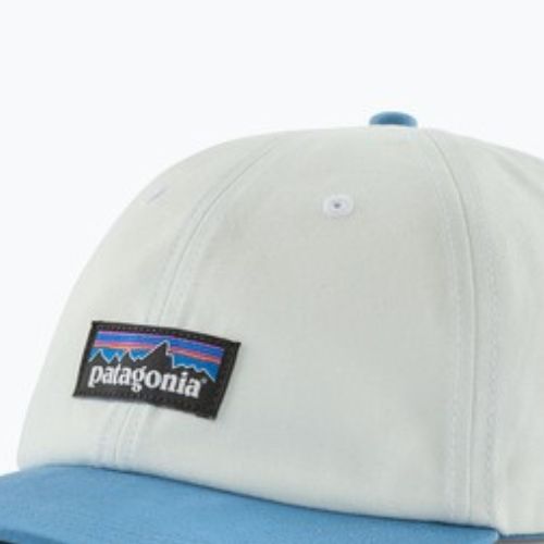 Baseball cap Patagonia P-6 Label Trad birch white w/shore blue
