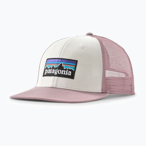 Baseball cap Patagonia P-6 Logo Trucker white w/quiet violet