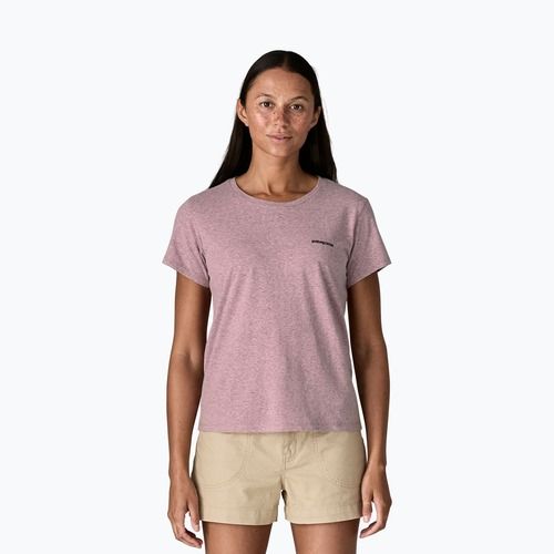 Women's T-shirt Patagonia P-6 Logo Responsibili-Tee qulet violet