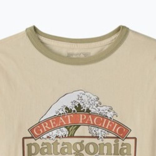Women's T-shirt Patagonia Great Waves Ringer Tee undyed natural