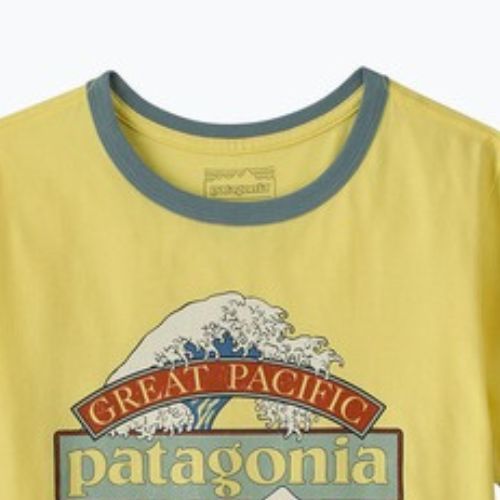 Women's T-shirt Patagonia Great Waves Ringer Tee lemon zest