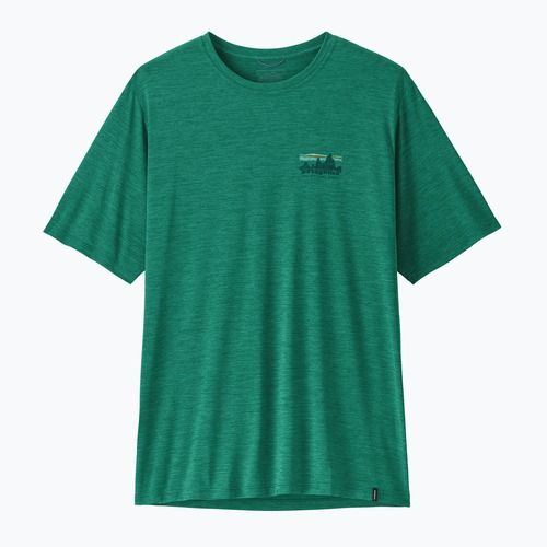 Men's T-shirt Patagonia Capilene Cool Daily - '73 Skyline gem green/light gem green x-dye