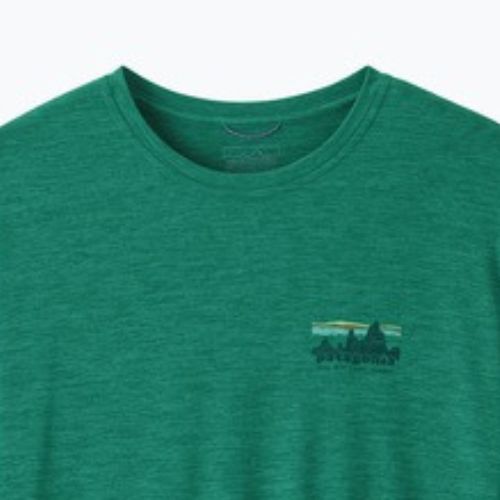 Men's T-shirt Patagonia Capilene Cool Daily - '73 Skyline gem green/light gem green x-dye