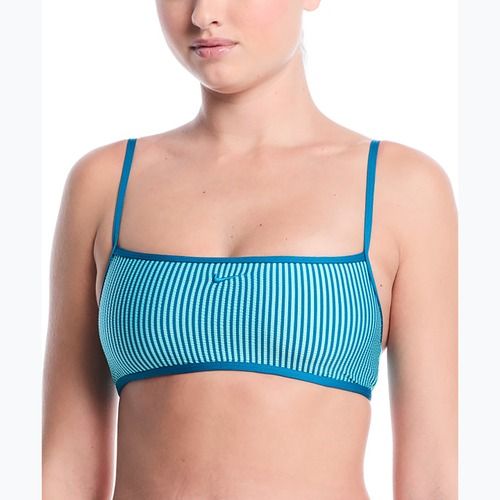 Swimsuit top Nike Ripple Texture Bralette Classic Bikini bleached turquoise