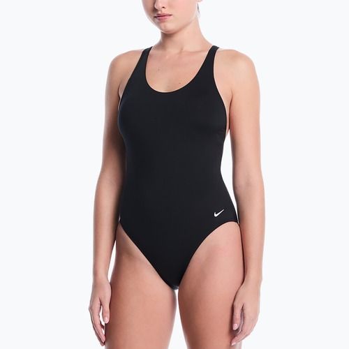 Women's one-piece swimsuit Nike Essential Scoop Neck black