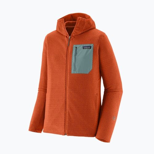 Men's trekking sweatshirt Patagonia R1 Air Full Zip Hoody coal orange