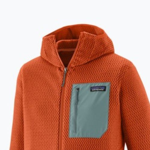 Men's trekking sweatshirt Patagonia R1 Air Full Zip Hoody coal orange