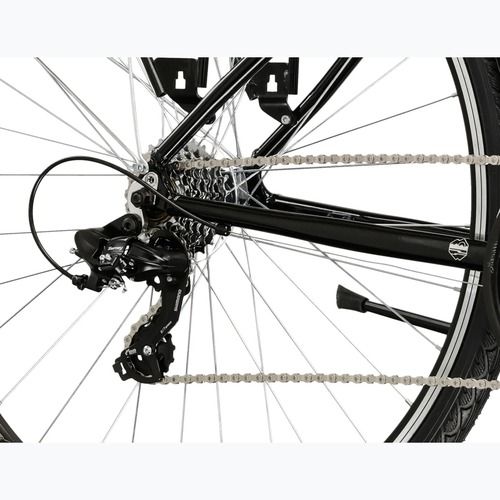 Men's trekking bike KROSS Trans 1.0 black/silver/shine