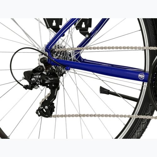 Men's trekking bike KROSS Trans 1.0 navy/silver/shine