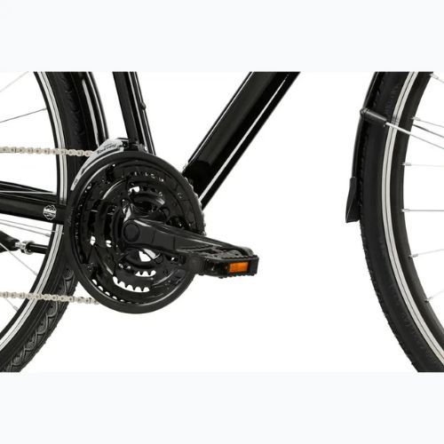 Men's trekking bike KROSS Trans 1.0 black/silver/shine