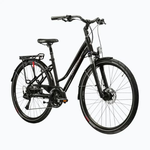Women's trekking bike KROSS Trans 7.0 W black/pink/shine