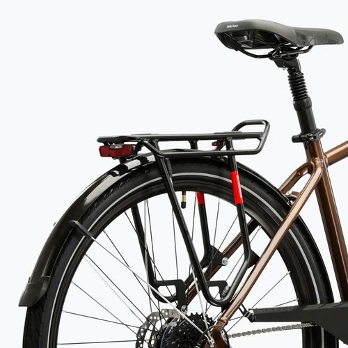 Men's trekking bike KROSS Trans 5.0 brown/silver/shine