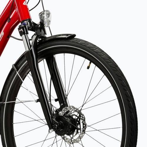 Women's trekking bike KROSS Trans 5.0 W red/silver/shine