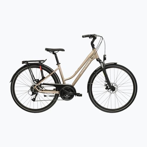 Women's trekking bike KROSS Trans 3.0 W brown/silver/matte
