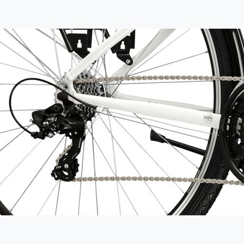 Women's trekking bike KROSS Trans 1.0 W white/grey/shine
