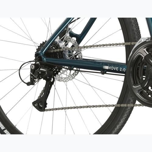 Men's city bike KROSS Move 2.0 turquoise/silver/shine