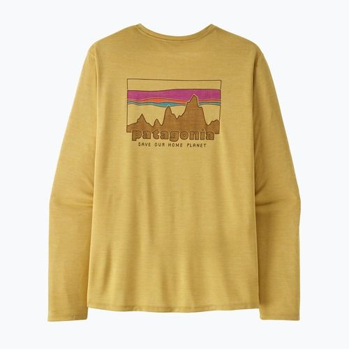 Men's longsleeve Patagonia Capilene Cool Daily - '73 Skyline limestone yellow/light limestone yellow c-dye