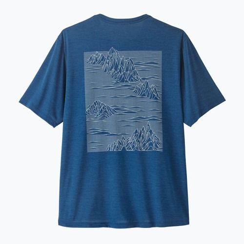 Men's T-shirt Patagonia Capilene Cool Daily - Strataspire clement blue/light clement blue x-dye