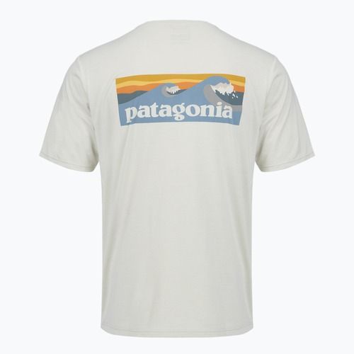 Men's T-shirt Patagonia Capilene Cool Daily - Boardshort Logo dyno white