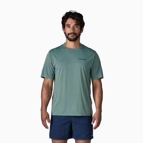 Men's T-shirt Patagonia Capilene Cool Daily - Boardshort Logo blue sage/light blue sage x-dye