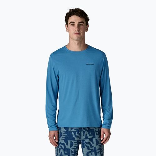 Men's longsleeve Patagonia Capilene Cool Daily - Boardshort Logo shore blue/light shore blue x-dye