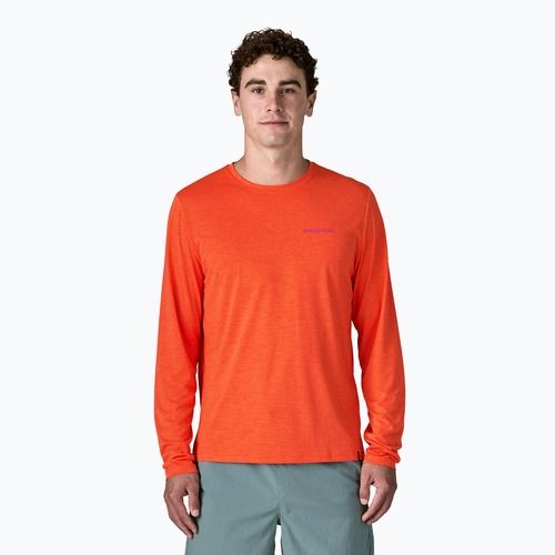 Men's longsleeve Patagonia Capilene Cool Daily - Boardshort Logo orange peel/light orange peel x-dye