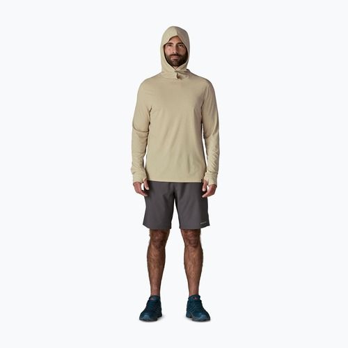 Men's sweatshirt Patagonia Capilene Ultra Hoody pumice/dyno white x-dye