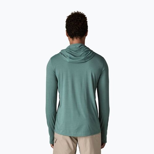 Men's sweatshirt Patagonia Capilene Ultra Hoody blue sage/light blue sage x-dye