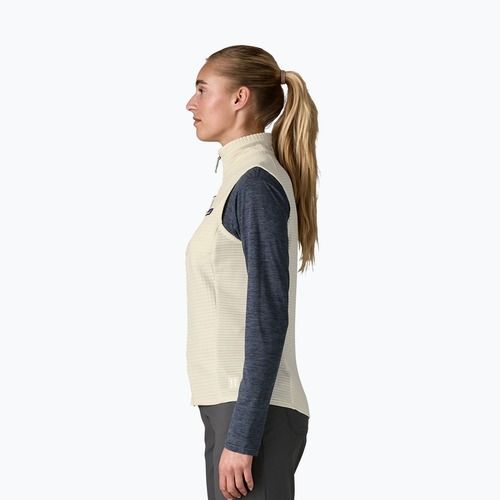 Women's gilet Patagonia R1 wool white