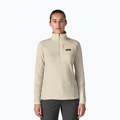 Women's fleece sweatshirt Patagonia R1 wool white