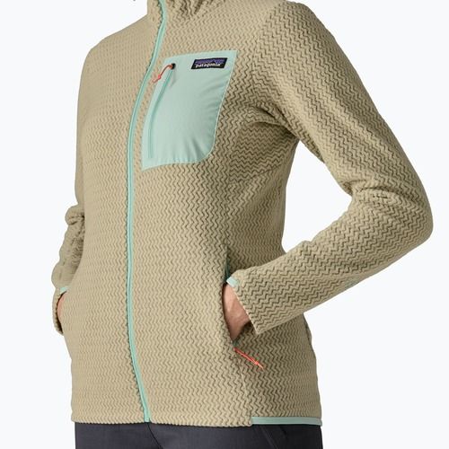 Women's fleece sweatshirt Patagonia R1 Air Full-Zip Hoody weathered stone